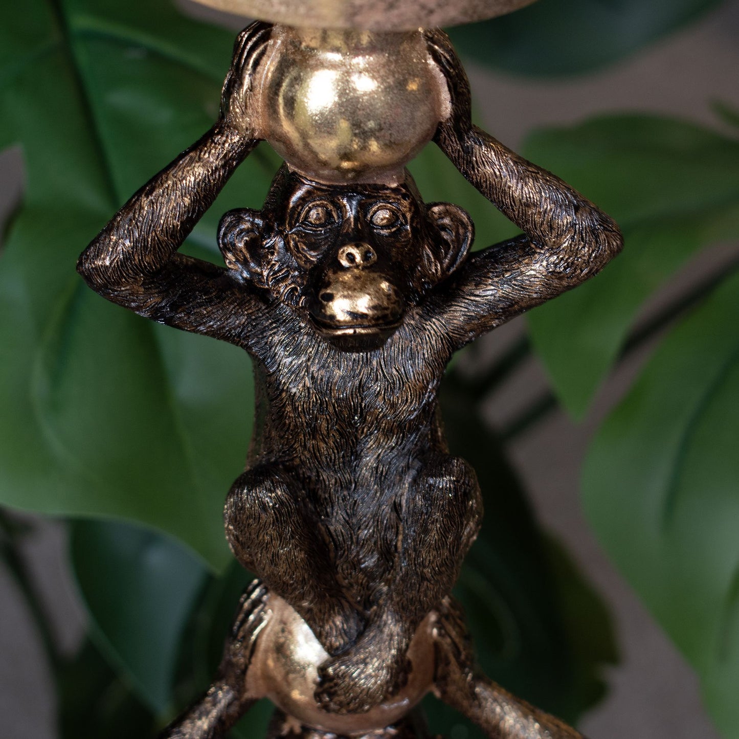 Double Monkey Candle Holder