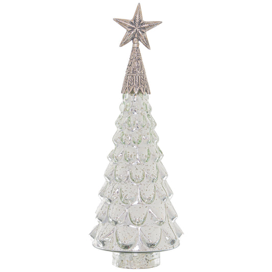 Noel Collection Textured Star Topped Decorative Small Tree