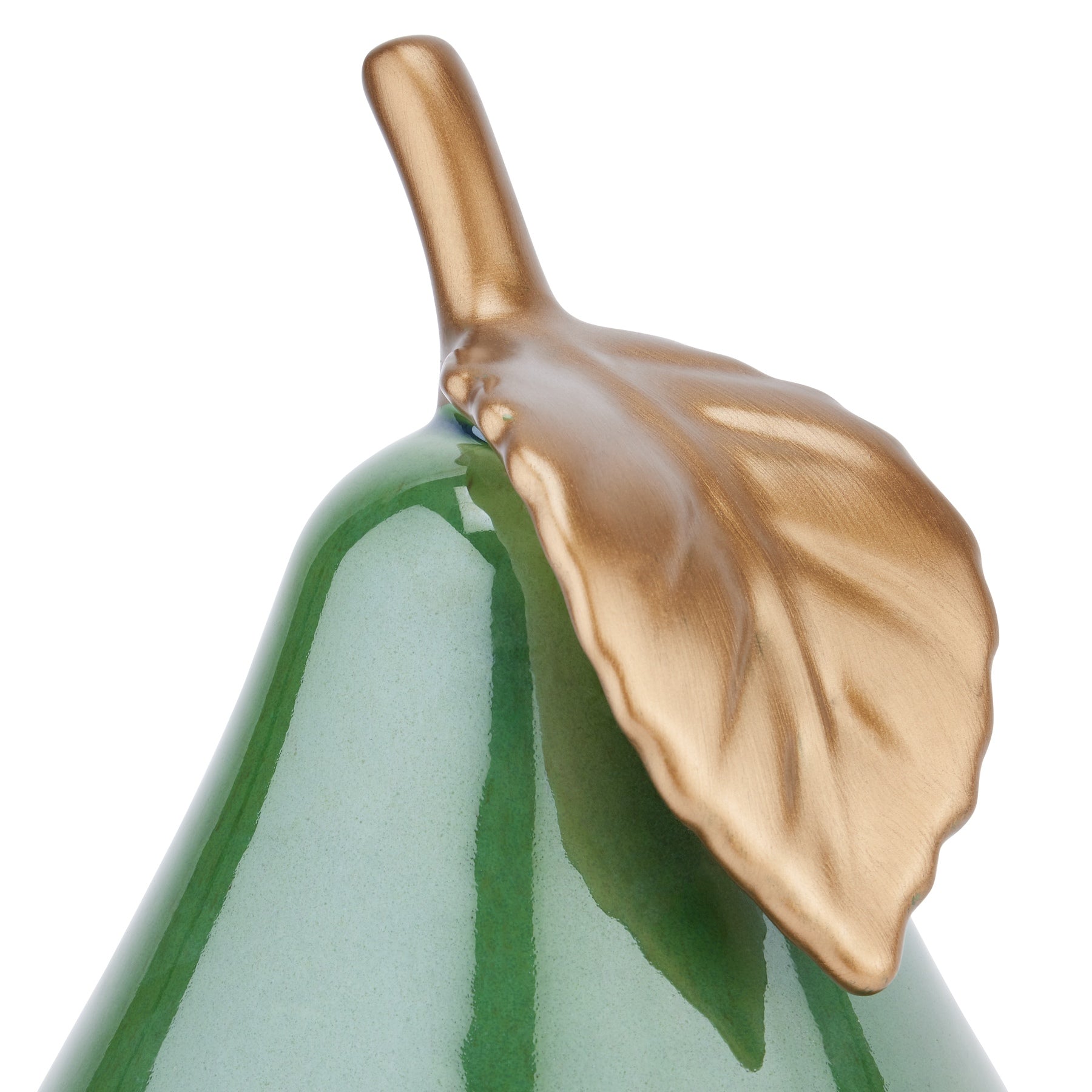 Large Ceramic Green Pear