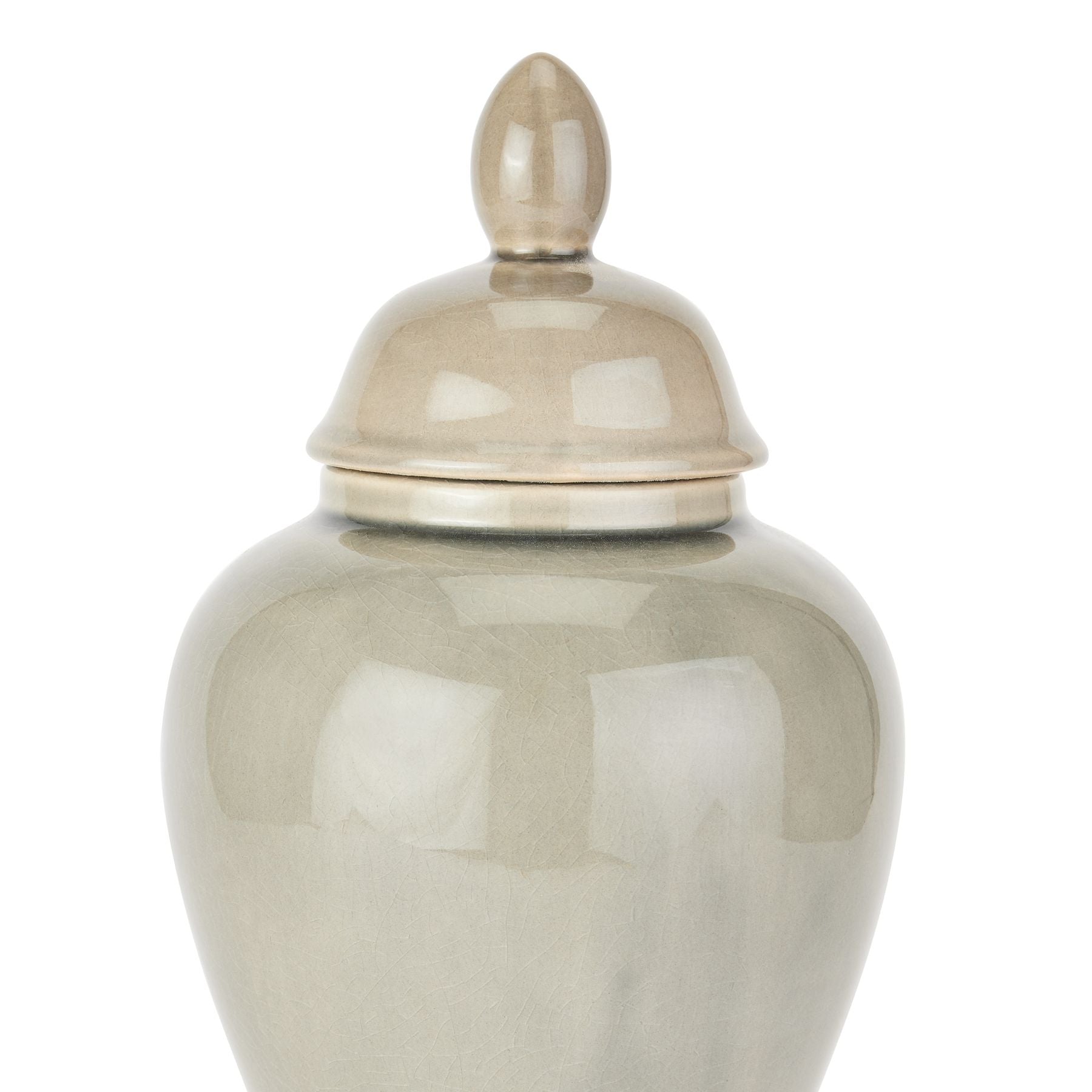 Seville Collection Grey Ginger Jar