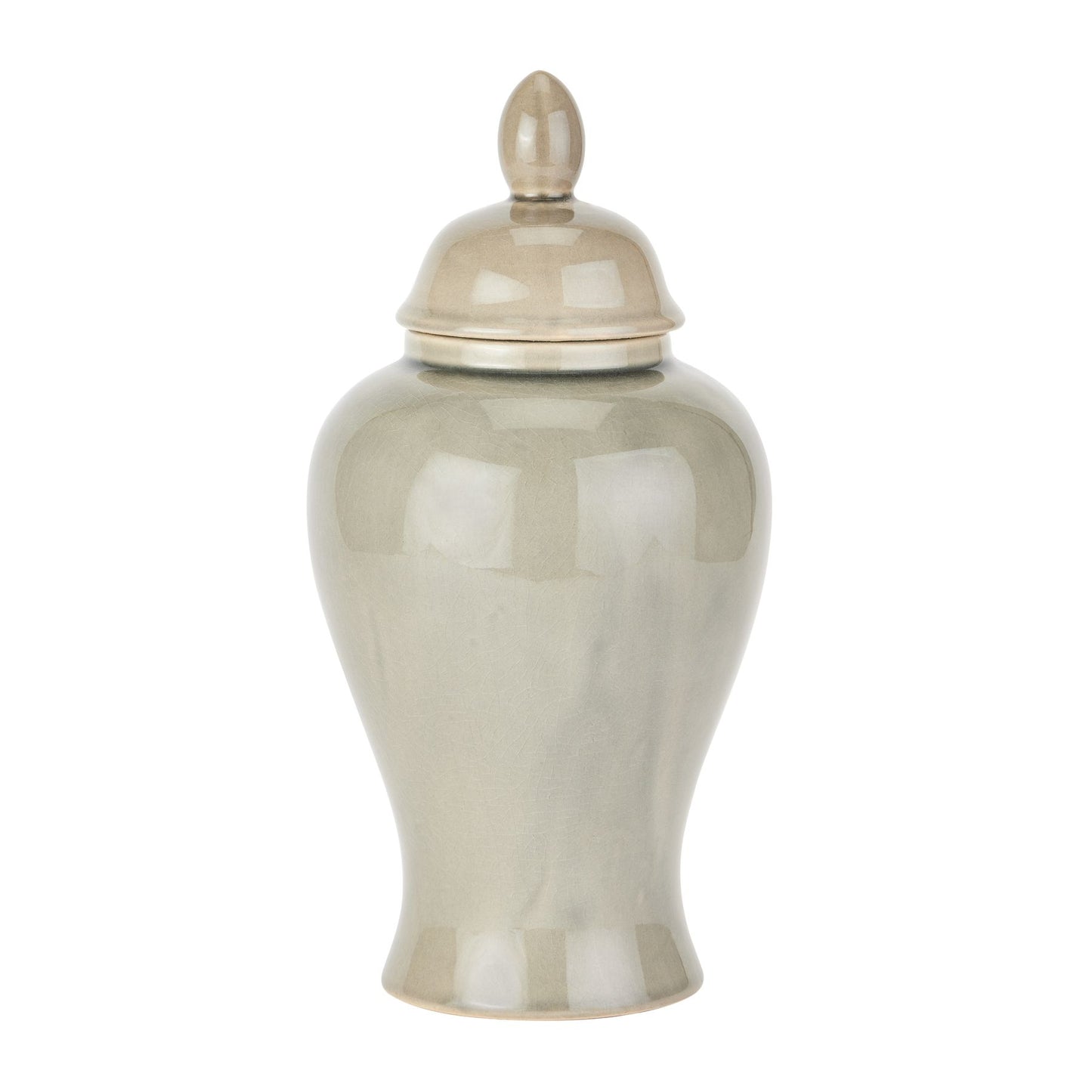 Seville Collection Grey Ginger Jar