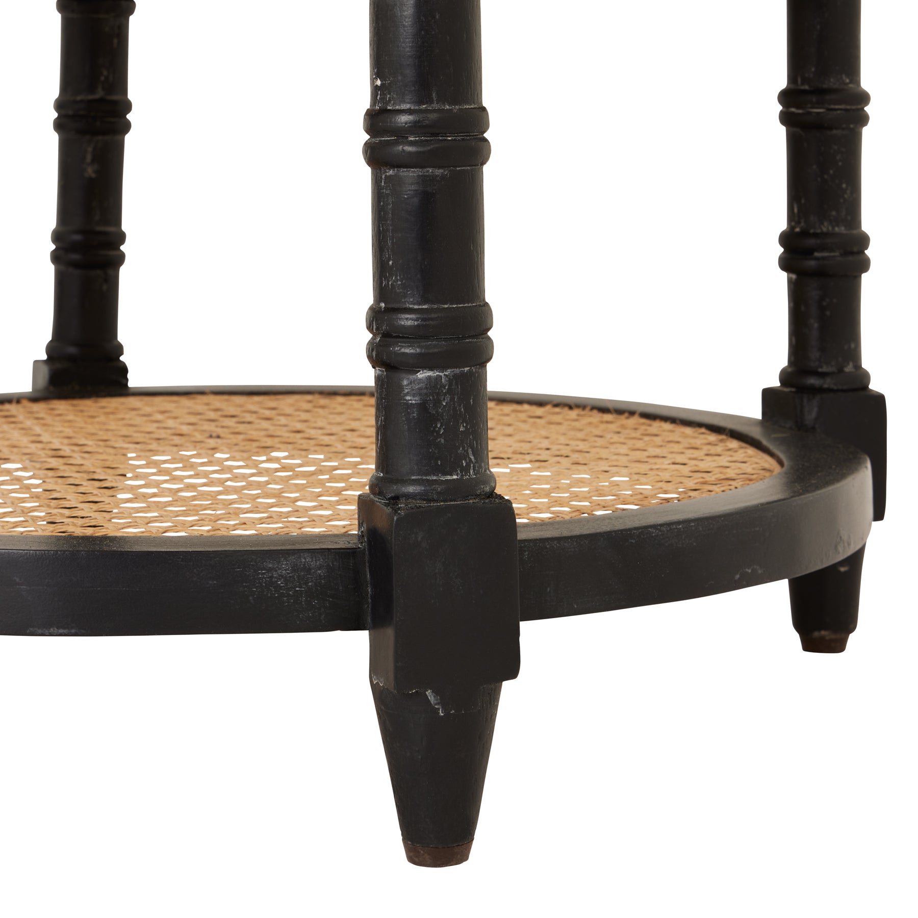 Raffles Black Round Side Table