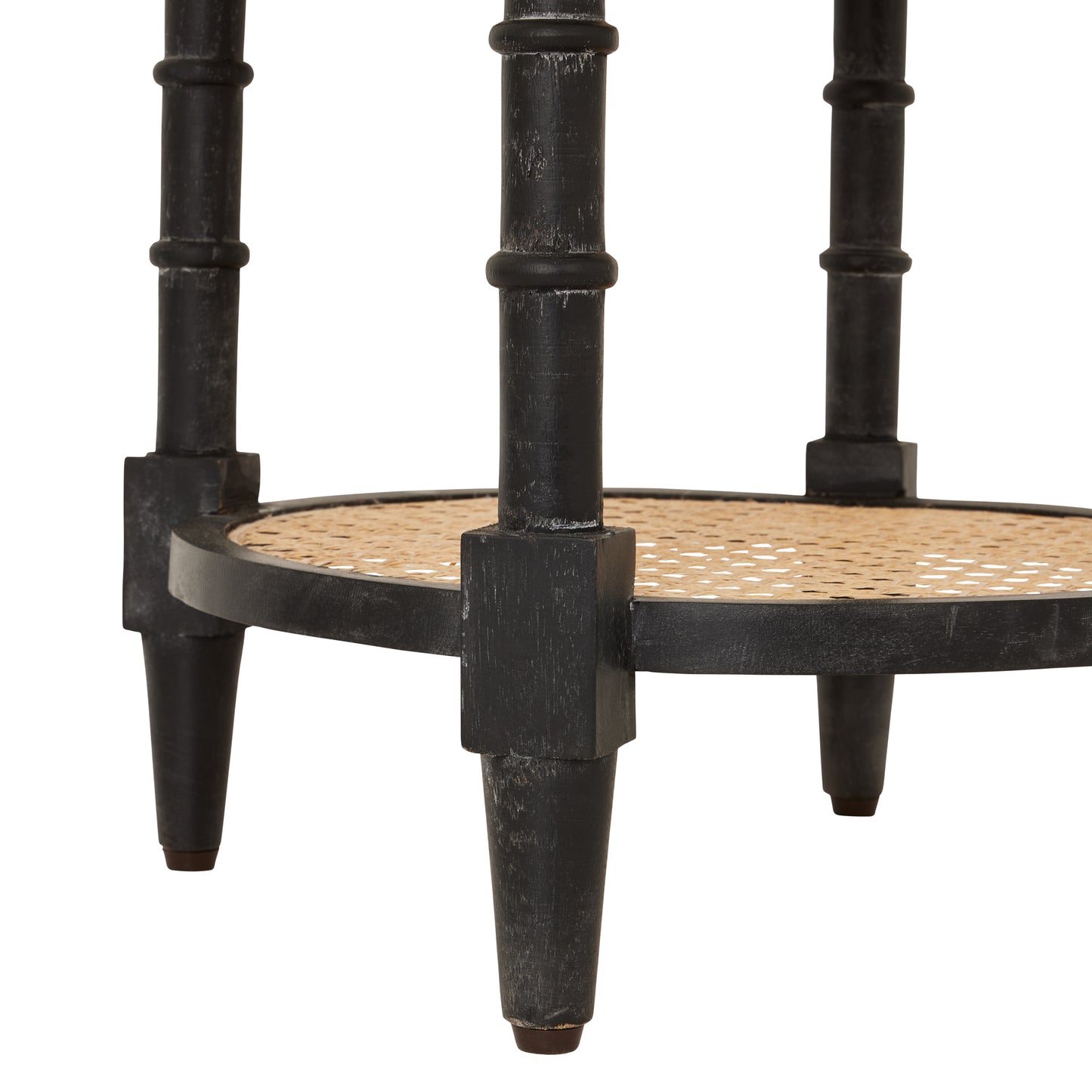 Raffles Black Tall Round Side Table