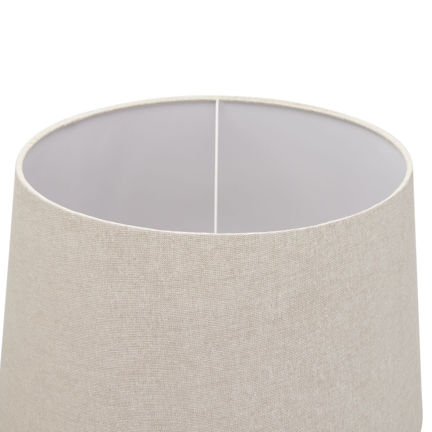 Delaney Natural Wash Fluted Lamp With Linen Shade