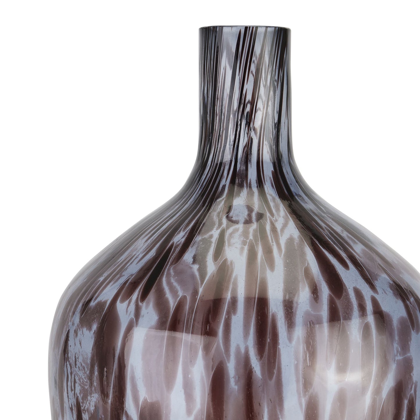 Black Dapple Bottle Vase