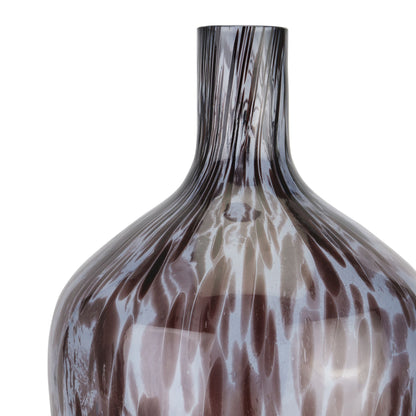 Black Dapple Bottle Vase