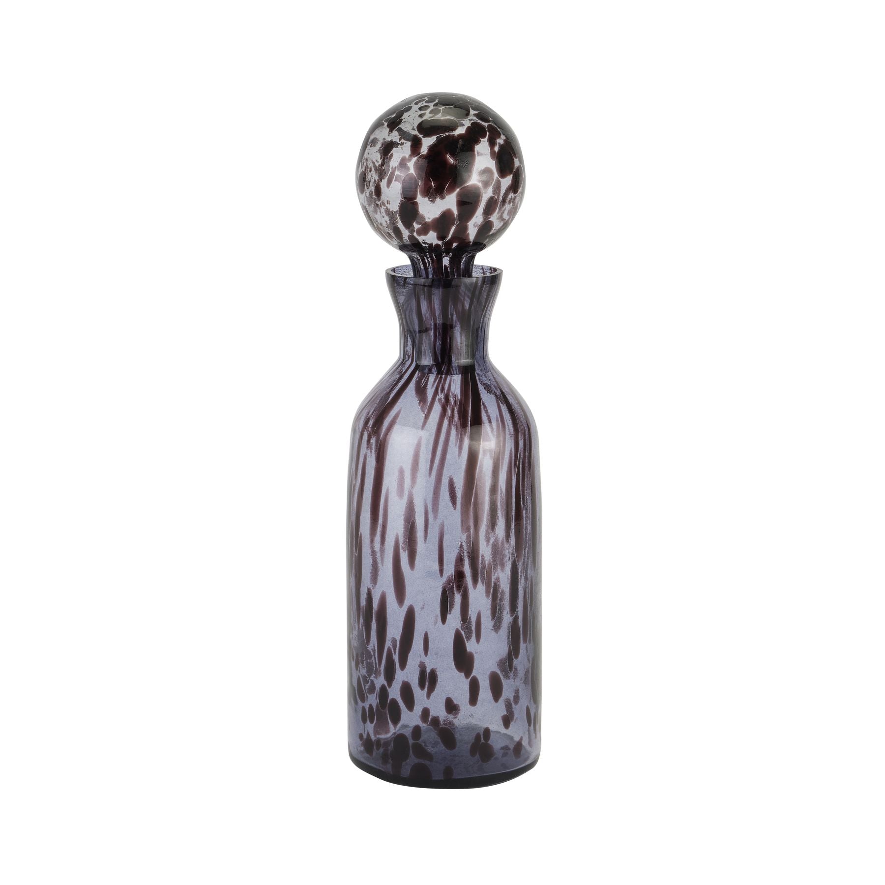 Black Dapple Bottle With Stopper