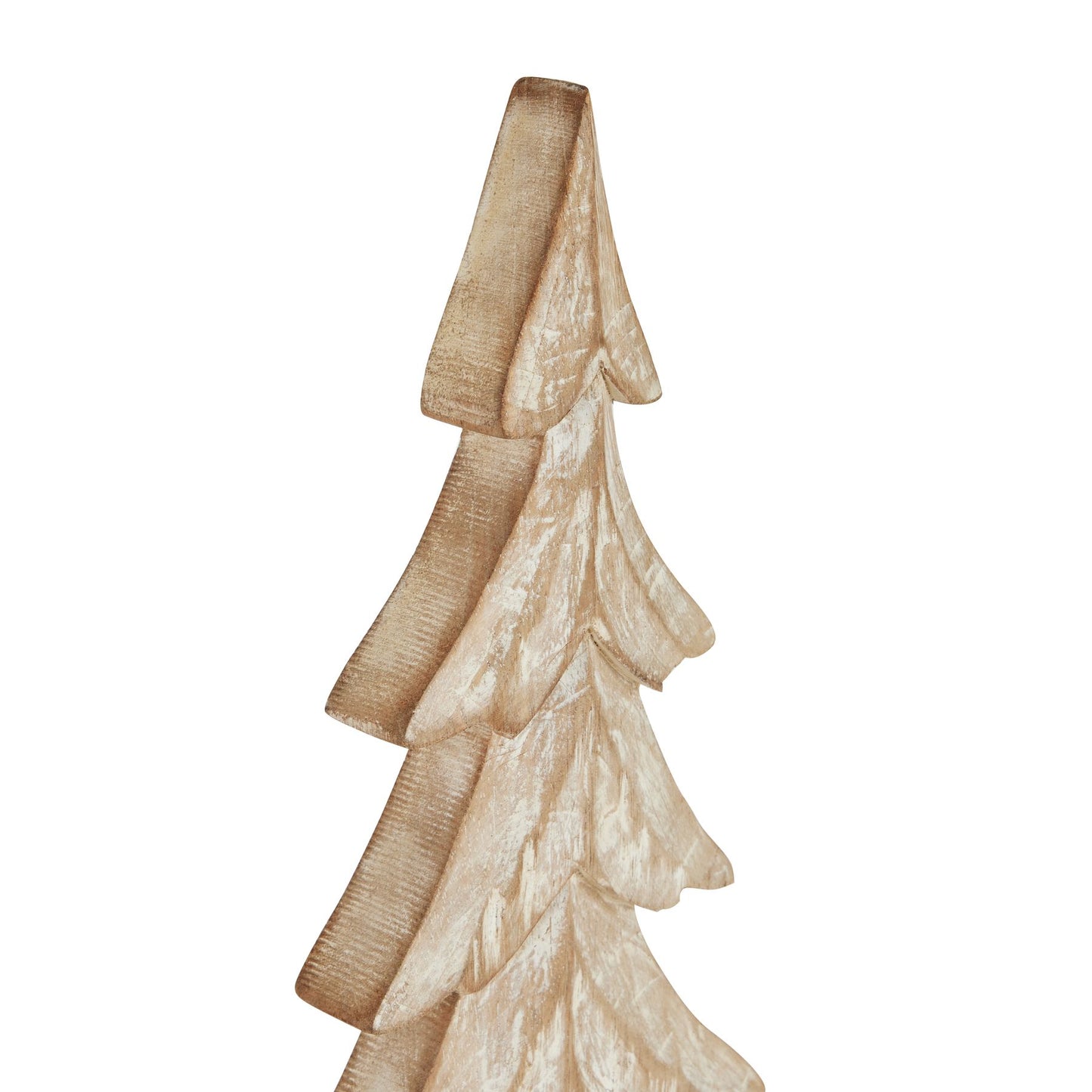 Carved Wood Large Christmas Tree