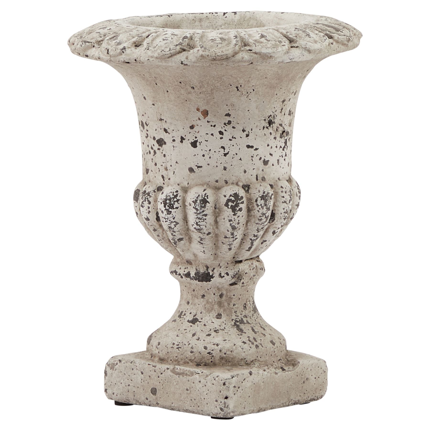 Large Fluted Stone Ceramic Urn