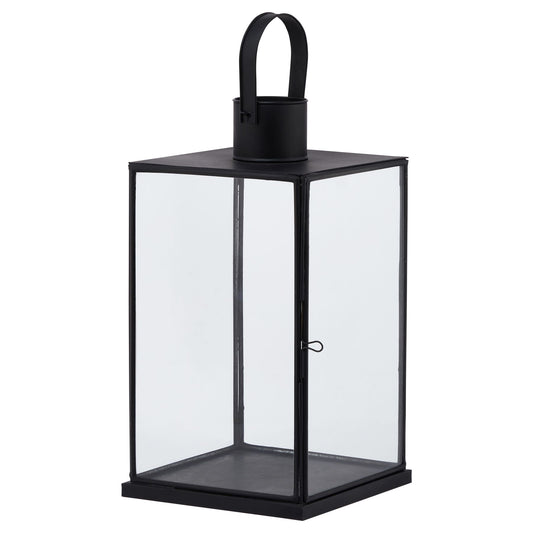 Flat Top Small Black Lantern