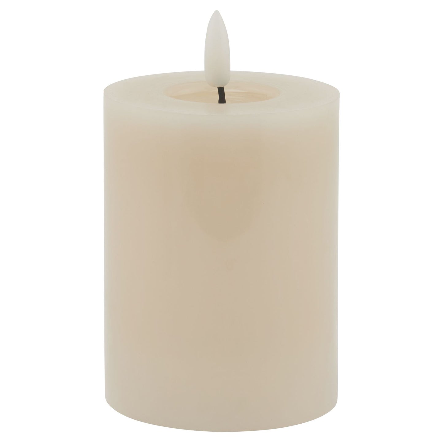 Luxe Collection Melt Effect 3x4 Taupe LED Wax Candle