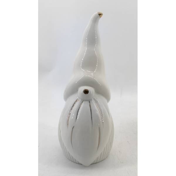 Tall White Ceramic Gonk