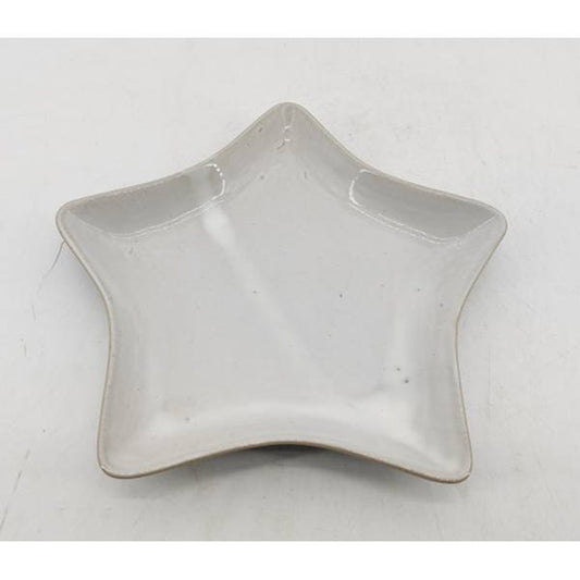 Large White Ceramic Star Dish