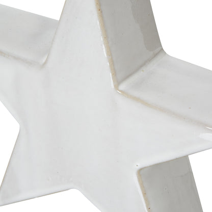 Large Ceramic Standing Star Decoration