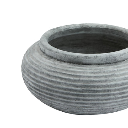 Athena Round Ribbed Planter