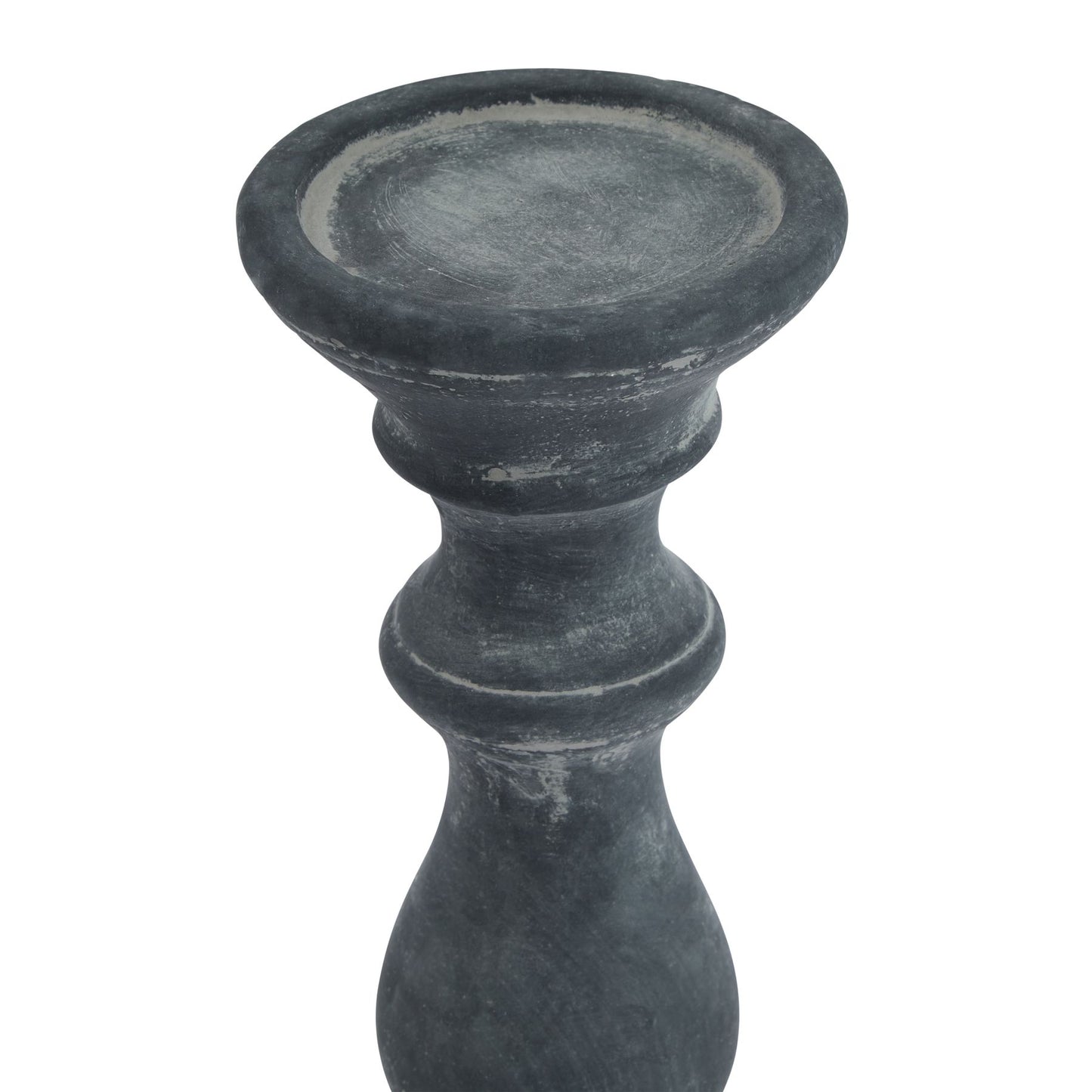 Amalfi Grey Column Candle Holder