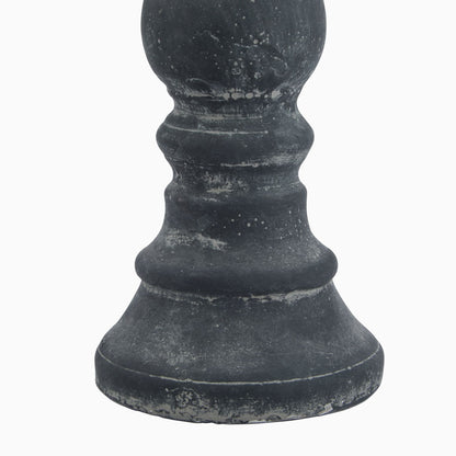 Amalfi Grey Column Candle Holder