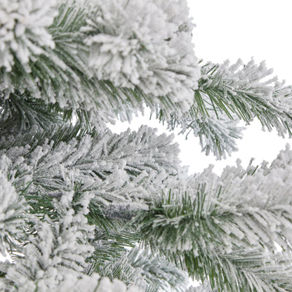 Large Snowy Pine Tree