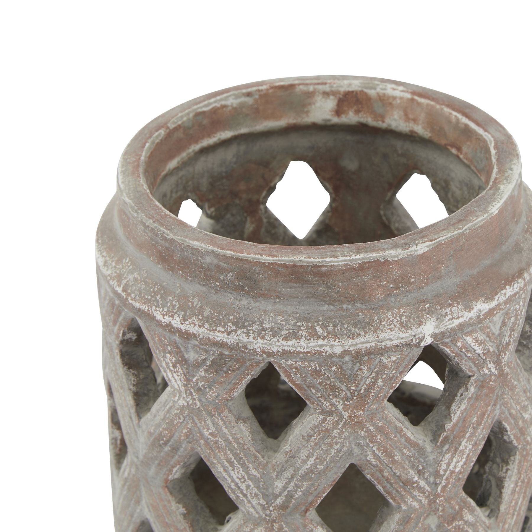 Siena Brown Lattice Lantern