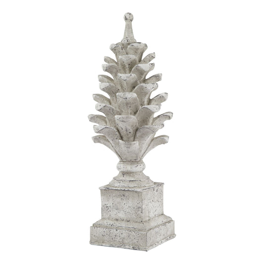 Large Stone Effect Open Pinecone Ornament