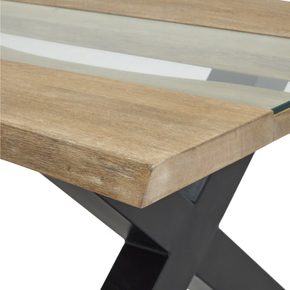 Live Edge Collection Light Acacia River Coffee Table