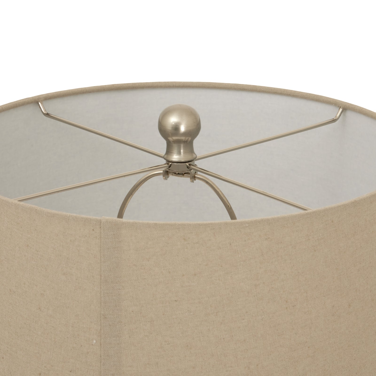 Twill Weave Ceramic Table Lamp With Linen Shade