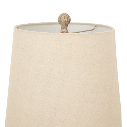 Chiaro Candlestick Table Lamp With Linen Shade