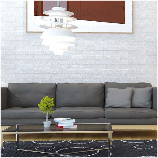 Muralla White Brick Wall Tile 75x280