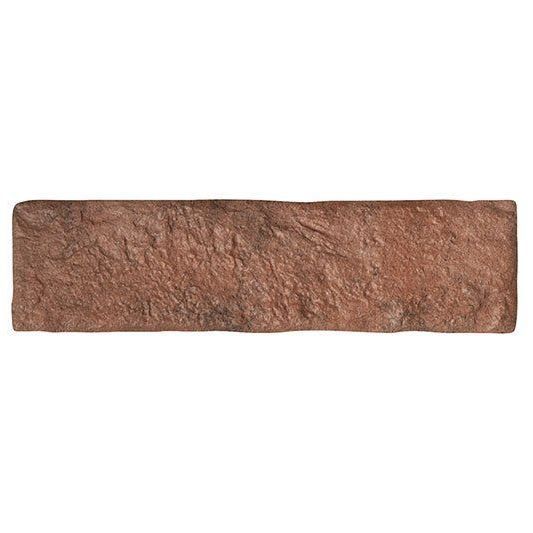 Muralla Red Brick Stone Effect Wall Tile 75x280