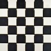 Sample - Victorian White & Black Chequer Mosaic