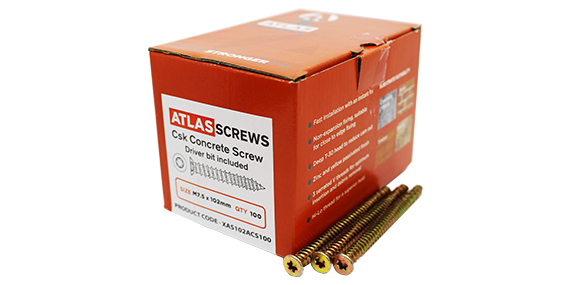 Atlas ZYP Concrete Screws + Boxed