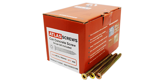 Atlas ZYP Concrete Screws + Boxed