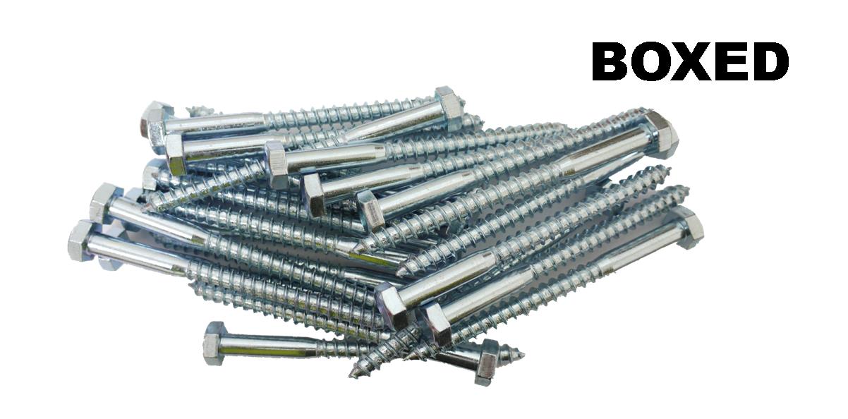 BZP Hex Head Coach Screws