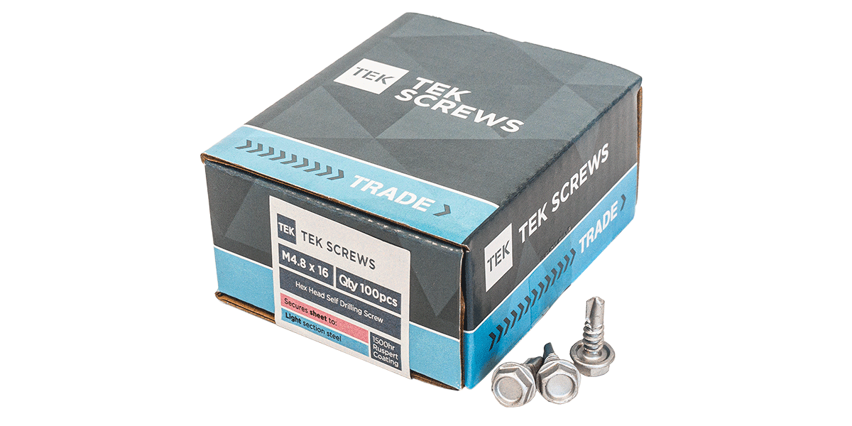 TEK Hex Head Self Drilling Screws (Sheet to Light Section Steel)