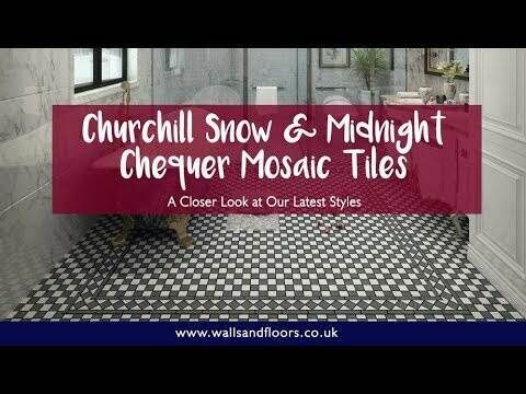 Victorian White & Black Chequer Mosaic