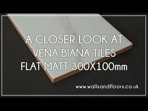 Sample - Apennine Flat Matt Marble Effect Tile 10x30