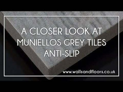 Mumble G/A Grey Anti-Slip Wood Effect Tile 15x91