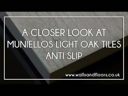 Mumble Light Oak Anti-Slip Wood Effect Tile 15X90