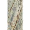Abstract Rectified Polished Porcelain Green Floor Tiles