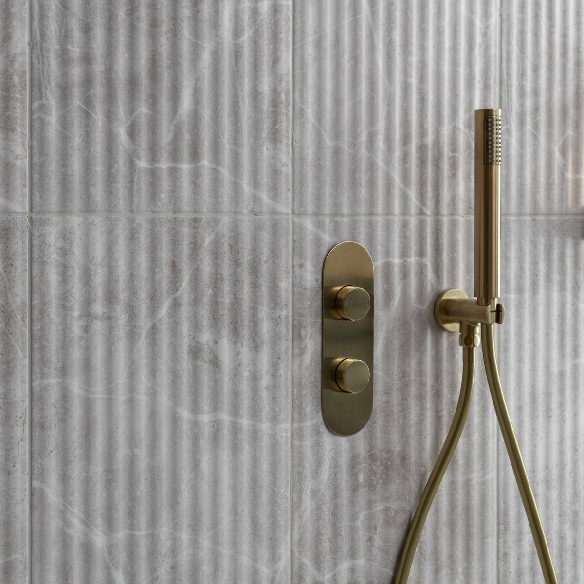 Sample - Agora Light Grey Matt Marble Effect Decor Wall Tile 600x300