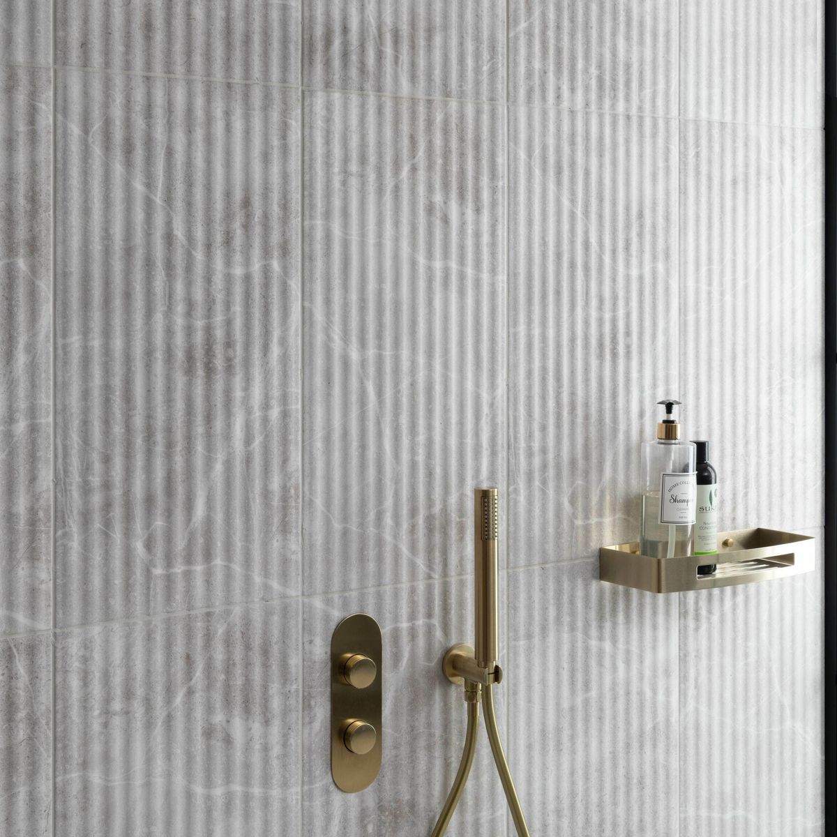 Sample - Agora Light Grey Matt Marble Effect Decor Wall Tile 600x300