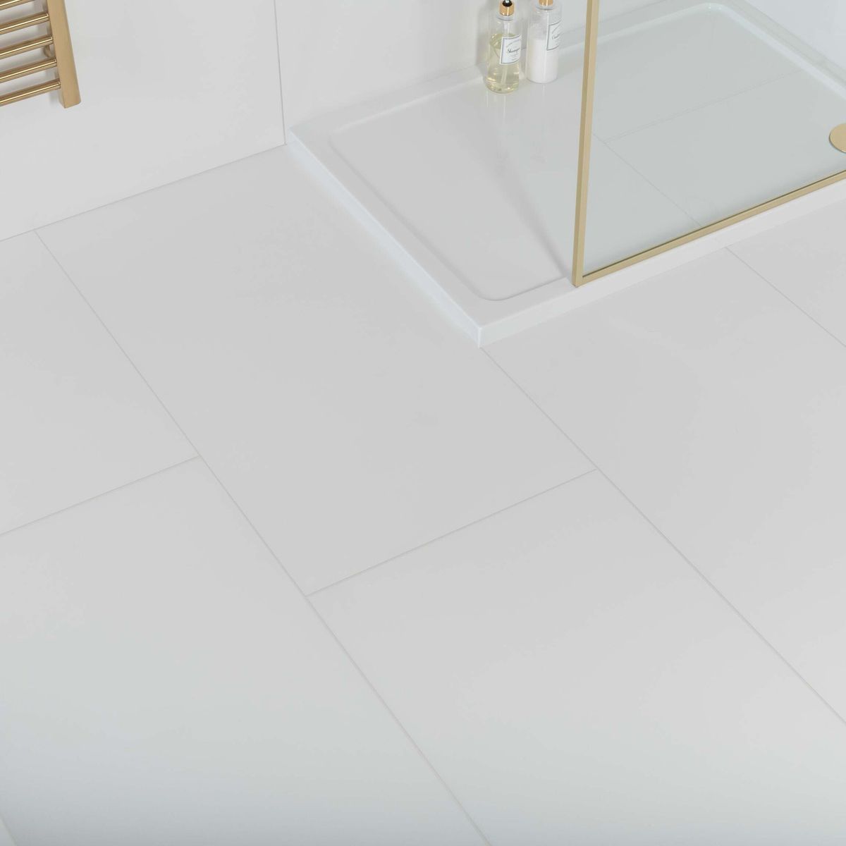 Alaska Mate White Matt Tiles 1200x600