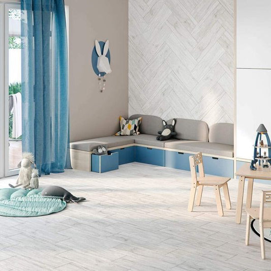 Star Wood Alpine Wood White Oak Wood Effect Tile