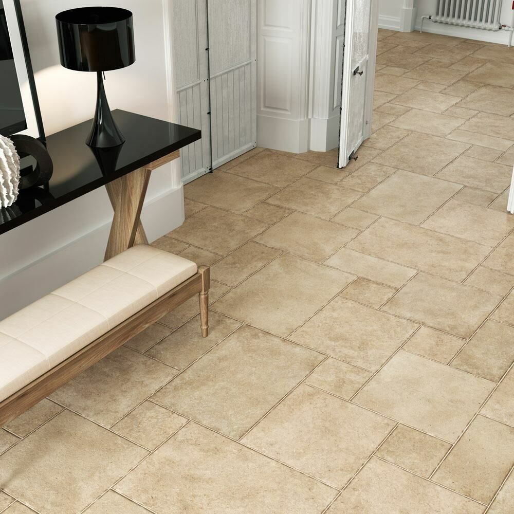 Sample - Borgogna Stone Effect Beige Modular Tiles