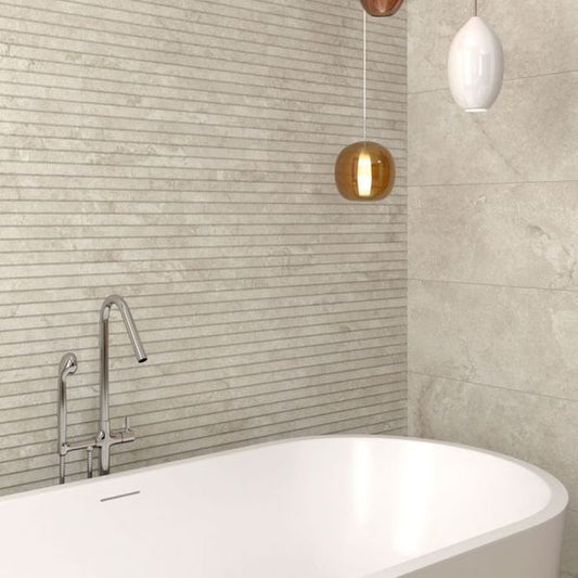 Melrose Himalaya Beige Decor Stone Effect Tiles 300x600