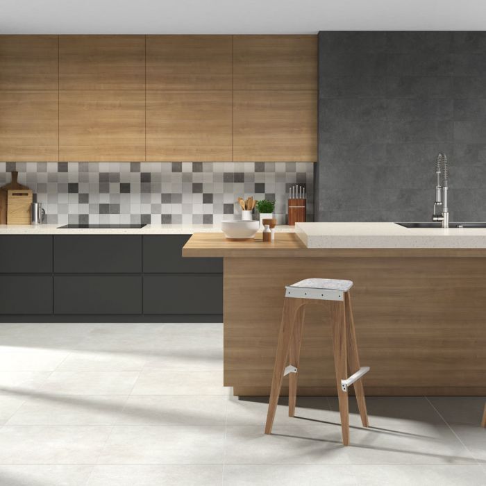 Sample - Uptown RLV Cold Concrete Effect Tiles