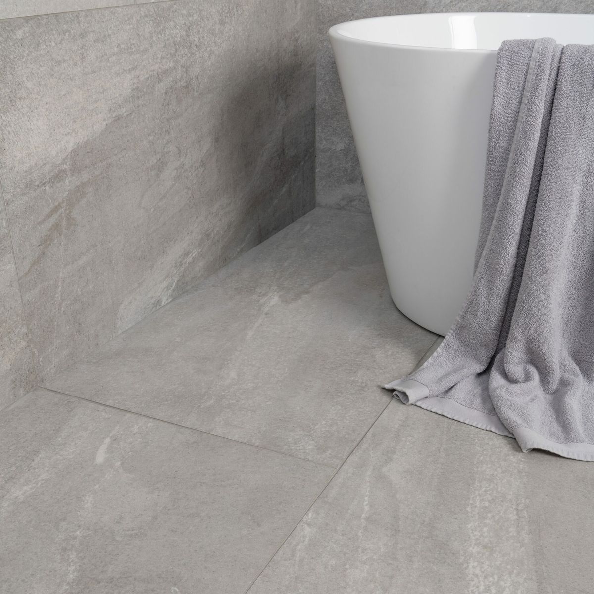 Sample - Astra Grey Matt Stone Effect Tiles 1200x600