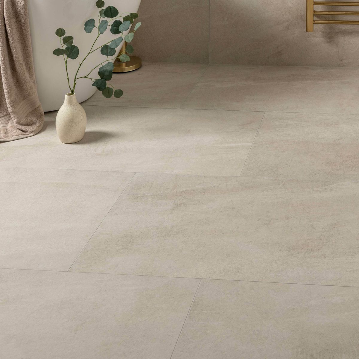 Astra Ivory Matt Stone Effect Tiles 1200x600
