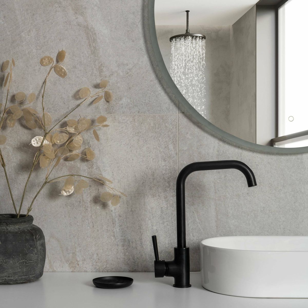 Sample - Astra Pearl Matt Stone Effect Tiles 1200x600