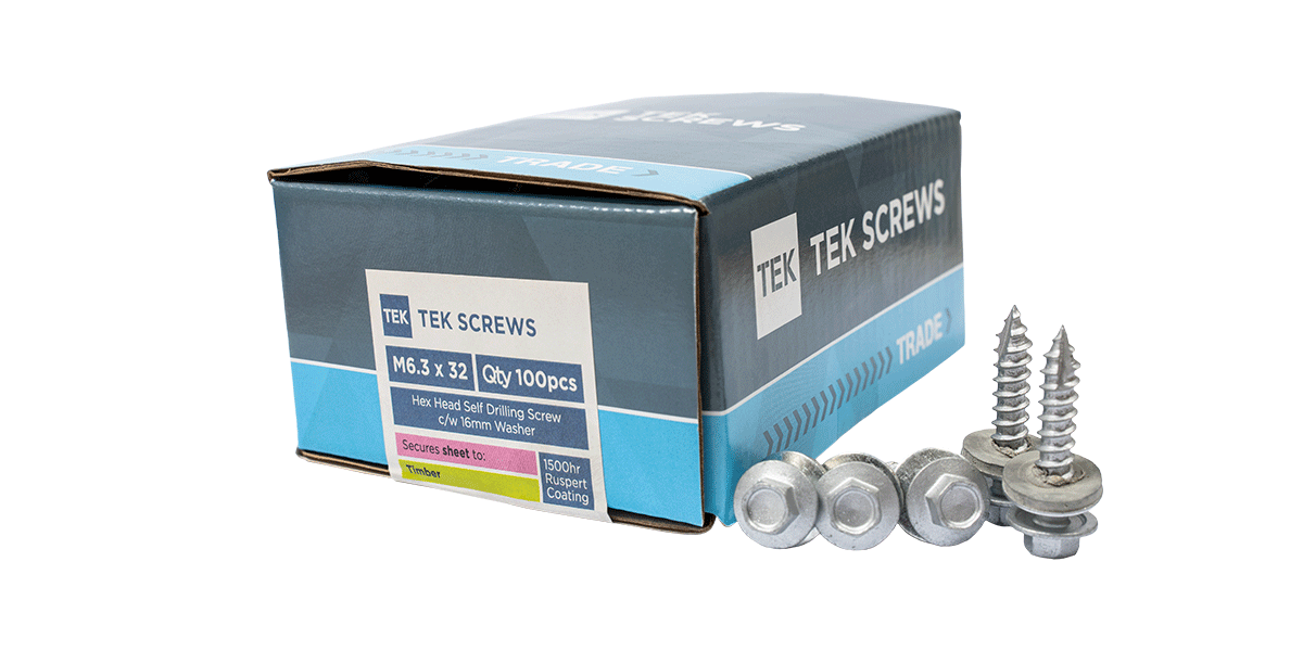 TEK Hex Head Self Drilling Screw (Sheet to Timber)